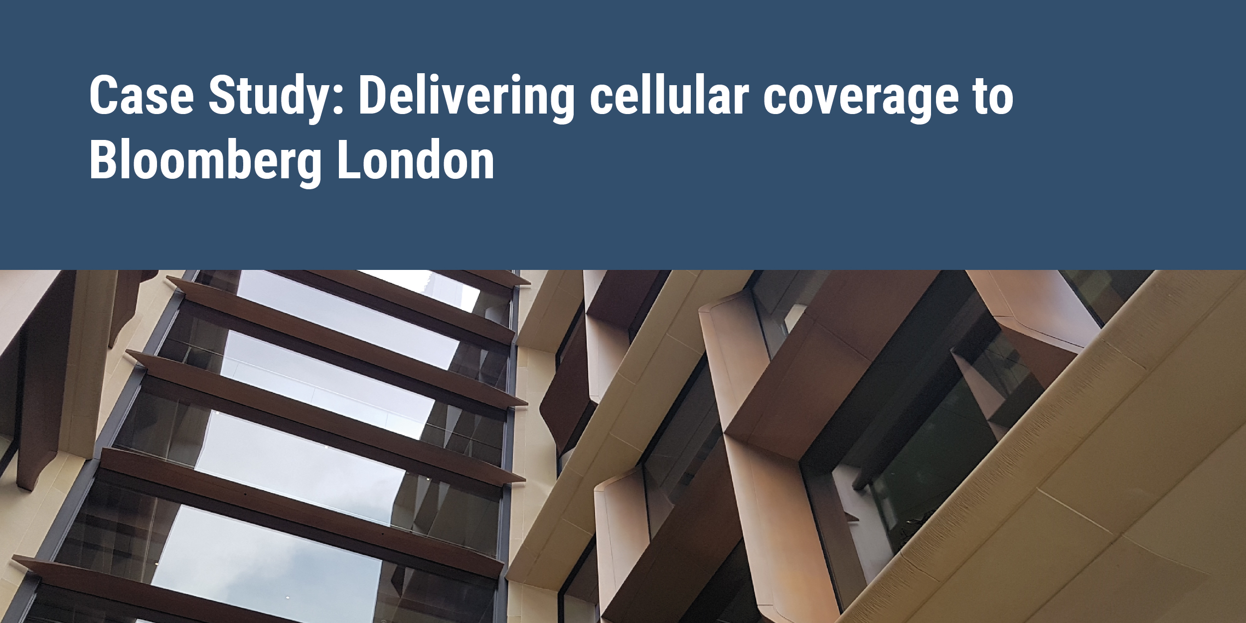 Delivering cellular coverage to Bloomberg